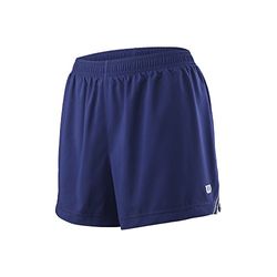 Wilson Femme Short de Tennis, W TEAM 3.5 SHORT, Polyester, Bleu (Blue Depths), Taille M, WRA766303