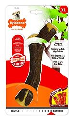 Nylabone 984776EU hondenspeelgoed in stokvorm, speksmaak, kauwbotten voor sterk kauwende honden voor honden tot 23 kg +, XL