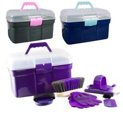 Pfiff / 100576-20 Coffret de soins pour chevaux Gris