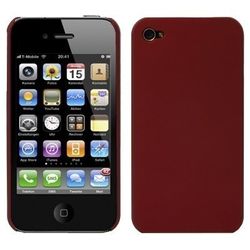 Logotrans Standaard serie siliconen hoesje voor Apple iPhone 4 rood