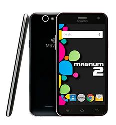 MyWiGo Magnum 2 Smartphone ohne SIM-Lock, 12,7 cm (5 Zoll), Quad Core, 1 GB RAM, 8 GB interner Speicher, 13 MP Rückkamera, Android, Schwarz