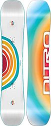 Nitro Snowboards OPTISYM Womens BRD '23 Freestyleboard, Asym Twin, Cam-Out Camber, Urban