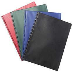 Exacompta - Réf. 88220E - 1 Protège-documents Vega - 10 pochettes anti-transfert d'encre - 20 vues - pour A4 - dim 23,5x31 cm - couverture en PVC extra souple et extra résistant - couleurs aléataoires