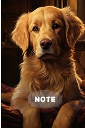 Note: Taccuino di note di formato tascabile 10x15, 80 pagine rigate su carta crema 90gr/m², copertina flessibile, cane