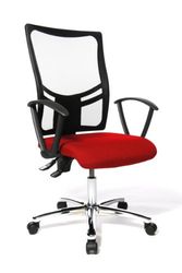 Topstar NX29R G21 Net Point 10 - Silla giratoria de Oficina con reposabrazos, Color Rojo