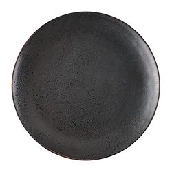 Olympia Assiette plate ronde Fusion 203 mm/8 pouces (lot de 6), Noir/Anthracite, Petites Assiettes, DR087