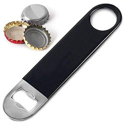 Bar@drinkstuff Bar Blade Vinyl Coated Black - Black Vinyl Coated Bottle Opener