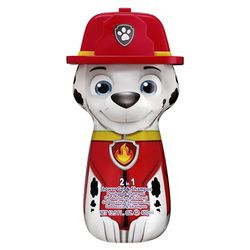 Paw Patrol Marshall 2-in-1 Shower Gel & Shampoo for Kids & Adults – Vegan, 90% Natural Ingredients, 3D, Paraben Free, Dermatologically Tested, Gentle Hair & Body Wash for children Ages 3+, 400ml