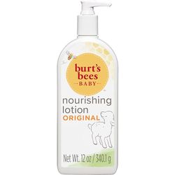 Burt's Bees Baby Nourishing Lotion, Original Scent Baby Lotion - 12 Ounce Tube