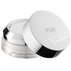 PUR Cosmetics 4-in-1 Loose Setting Powder - Lightweight Formula - Helps Smooth and Refine Skin Texture - Infused with Green Tea, Ginseng, and Vitamin B - Easy for Touch-Ups - Translucent - 0.3 oz