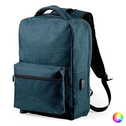 BigBuy Tech S1418353 Mochila, Adultos Unisex, Azul Marino, Talla única