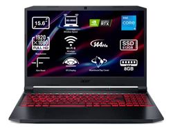 Acer Nitro 5 AN515-57 - Ordenador Portátil Gaming 15.6" Full HD IPS (Intel Core i5-11400H, 8GB RAM, 512GB SSD, NVIDIA RTX 3050, Sin sistema operativo) Color Negro - Teclado QWERTY Español