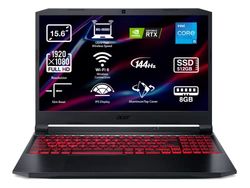Acer Nitro 5 AN515-57 - Gaming 15,6" Full HD IPS (Intel Core i5-11400H, 8 GB RAM, 512 GB SSD, NVIDIA RTX 3050, bez systemu operacyjnego) Kolor czarny - klawiatura QWERTY Polski