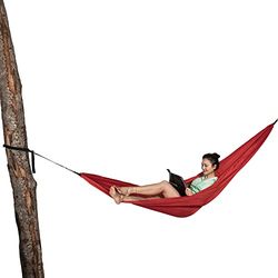 Tatonka Unisex – Hammock vuxen enkel hängmatta, röd, 290 x 150 cm
