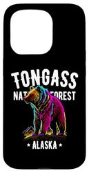 Tongass National Forest Alaska USA Bear Design Case for iPhone 15 Pro