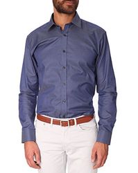 Selected Homme One Pelle Caracas Noos F Slim Fit Klassiek Formele Shirt met lange mouwen voor heren, Blue (Twilight Blue), 40 NL (Fabrikant maat: L)