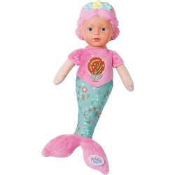 BABY born Muñeca Sirena 832288 - Muñeca de tela súper suave de 30cm para bebés, recién nacidos y niños - Lavable a 30°C - Adecuada desde el nacimiento