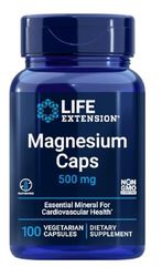 Life Extension Capsules de Magnésium 500mg - 100 Capsules Végétariennes - Soutien Cardiovasculaire et Musculaire de Qualité Supérieure