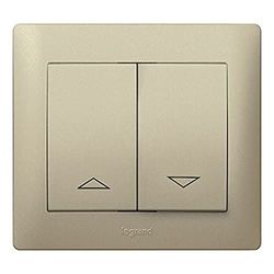 Legrand Galea Hupenyu - Persiana Key Double Switch Switch Galea Titanio