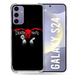 Cokitec - Carcasa Reforzada para Samsung Galaxy S24, Manga Death Note, Color Negro