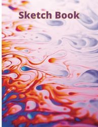 Sketchbook for Drawing, Painting, Doodle, 8.5 x 11 Inch, 100 Pages Notebook, Blank Sheets