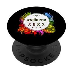 Mallorca 2025 | Equipo colorido de vacaciones PopSockets PopGrip Adhesivo