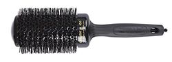 Olivia Garden Ceramic + Ion Brosse Thermale Ronde Diamètre 55mm, Noire - Antistatique, Tourmaline-Ion et Poils en Nylon