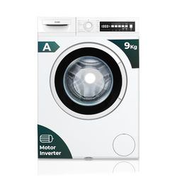 Svan Lavadora 9Kg Carga Frontal Blanco SL9401AIDB. 2200W, 1400rpm, Motor Inverter, 15 Programas, Clase de Eficiencia Energética A