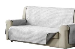 Estoralis - AVA-soffskydd, 1 Square/Relax (55x220 cm.), Skydd för soffor som är avtagbar. Färg Vit/Taupe
