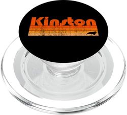 Kinston, Carolina del Norte, estilo retro de los años 80 PopSockets PopGrip para MagSafe