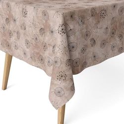 ECOMMERC3 | Stain Resistant Tablecloth for Rectangular Table, Size 220 x 140 cm - Stain Resistant Tablecloth, Extra Soft and Waterproof, Brown