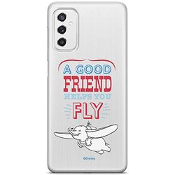 ERT GROUP mobiltelefonfodral för Samsung M52 5G originalt och officiellt licensierat Disney mönster Dumbo 004 optimalt anpassad till formen på mobiltelefonen, gedeeltelijk transparant