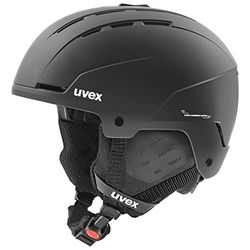 uvex Stance Casque de Ski Adulte Unisexe, Black Matt, 58-62 cm