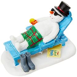 Lemax 12039 Julby statyett för julby: Avkopplande snögubbe