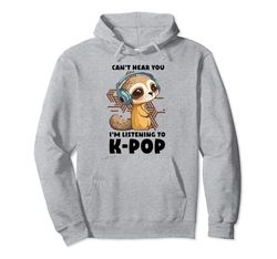 No puedo oírte, estoy escuchando mercancía de K-pop, suricata, K-pop Sudadera con Capucha