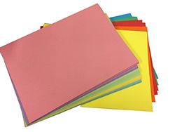 House of Card & Paper - Cartoncino formato A5, 220 g/mq Assorted Bright/Pastel Colours (Pack of 25 Sheets)