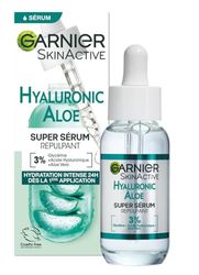 Garnier SkinActive - Sérum Gel Repulpant Hyaluronic Aloe - Soin Enrichi en Acide Hyaluronique et Aloe Vera - Pour Tous Types de Peaux - 30 ml