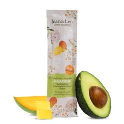 Jean & Len Nutri Care – Long Hair hårbehandling mango & avokado, minskar hårbrott, vårdar långt och kraftigt skadat hår intensivt, hårbehandling utan silikoner och parabener, vegan, 20 ml