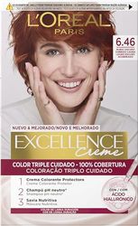 L'Oreal Tintura per Capelli, Excellence Creme, 200 gr, 6.46 Rubio Oscuro Cobrizo Caoba