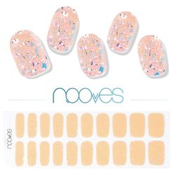 NOOVES NAILS - Pellicola per unghie in gel preforato premium - Peach Galettes | Strisce per unghie in gel semi-durato| Adesivi per unghie semi-permanenti in gel| Gel Nail stickers| Unghie in gel …