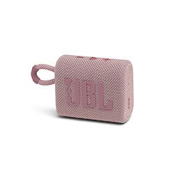 JBL GO 3 Speaker Bluetooth Portatile, Cassa Altoparlante Wireless con Design Compatto, Resistente ad Acqua e Polvere IPX67, fino a 5 h di Autonomia, USB, Rosa