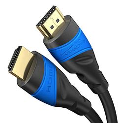 KabelDirekt – HDMI-kabel 4K – 5m – med A.I.S-skärmning, designad i Tyskland (stöder alla HDMI-enheter som PS5/Xbox, Switch – 4K@60Hz, HDCP, High Speed HDMI med Ethernet, svart)