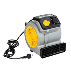Vacmaster AM1202 Air Mover ventilator 124 watt met 3 snelheden tafelventilatoren tapijtdroger ventilator stil voor koeling, ventilatie, drogen