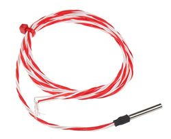 RS PRO PT100 - Termómetro de resistencia (acero inoxidable, diámetro 3 mm x 25 mm, -50 °C → +200 °C, cable de 1 m)