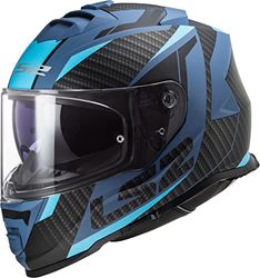 LS2, Casque Moto Intégral Storm II Racer Matt Blue, XXXL