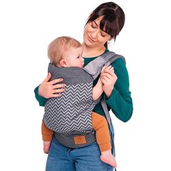 LIONELO Margareet porte bebe, position correcte de bébé sain pour les hanches, 3 positions de portage, hautement réglable, large ceinture de hanche capuche