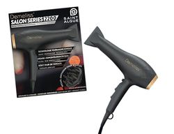 Demeliss Sèche-Cheveux Professionnel Salon Series 2200 - Tourmaline Ionique - Anti-Frisottis - 2 Vitesses, 3 Températures - Moteur AC Puissant - Diffuseur + Concentrateur - Saint Algue