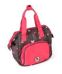 Bayer Chic 2000 - Poppenluiertas, luiertas voor poppen, poppenaccessoires, poppentas, vlinder, koraal