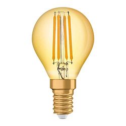 OSRAM Sfera Lampadina LED, 4 W Equivalenti 35 W, Attacco E14, Luce Calda 2400K, 1 Pezzo