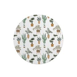 Questo Casa, Tapis de Souris Rond imprimé numérique avec Fond antidérapant pour Bureau et Maison Diamètre 22 cm